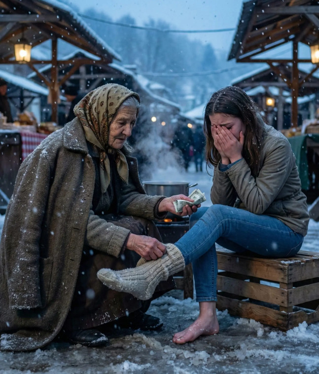 Baka je na pijaci poklonila svoje vunene čarape promrzloj devojci koja je plakala: Devojka je postala direktorka bolnice, a kada su baku dovezli bez knjižice i novca, ona je lično sišla u čekaonicu. - featured image Baka je na pijaci poklonila svoje vunene čarape promrzloj devojci koja je plakala: Devojka je postala direktorka bolnice, a kada su baku dovezli bez knjižice i novca, ona je lično sišla u čekaonicu. - featured image