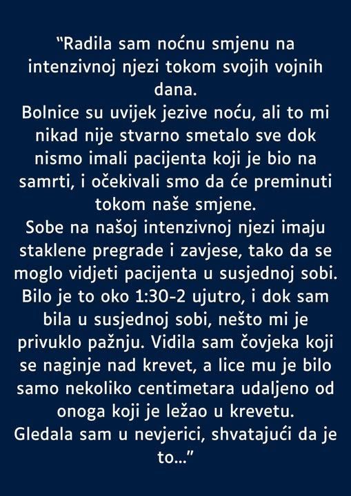 “Radila sam u nocnim smjenama na intezivnoj njezi i znala sam sta me tu ceka, cekala se smrt skoro svaki dan, a onda…” - featured image “Radila sam u nocnim smjenama na intezivnoj njezi i znala sam sta me tu ceka, cekala se smrt skoro svaki dan, a onda…” - featured image