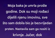 Bakin prsten koji je skrivao mnogo više nego što sam mogla da zamislim
