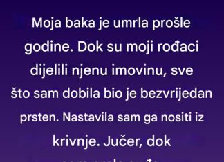 Bakin prsten koji je skrivao mnogo više nego što sam mogla da zamislim