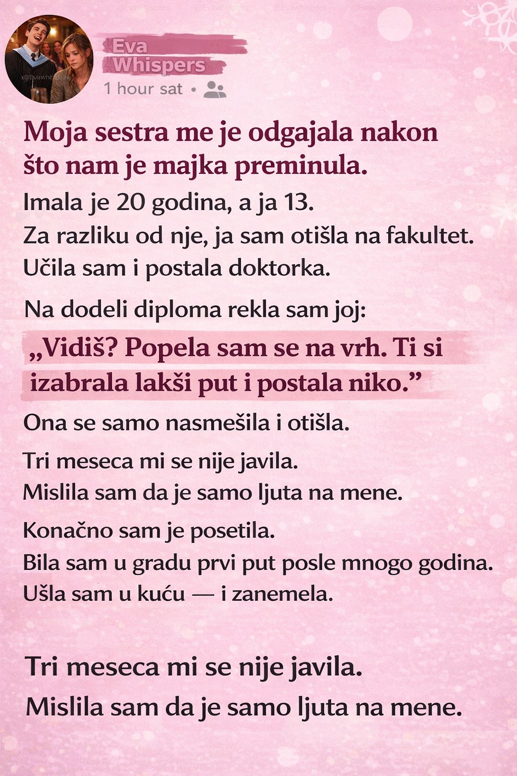 Nisam shvatila što je moja sestra zaista prošla dok mi nije pokazala svoje ruke – priča o ljubavi, žrtvi i oprostu - featured image