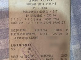 Čovjek je pronašao račun s benzinske iz 1998., šokirat će vas koliko je gorivo tada koštalo!