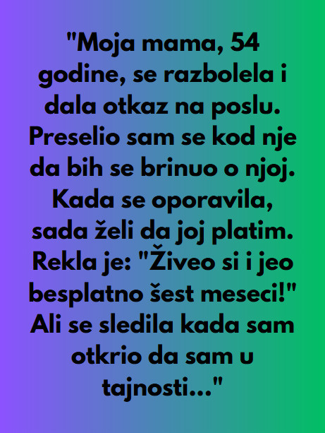 “Moja mama je iskoristila moju dobrotu, ali sam je naterao da plati…” - featured image