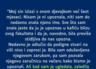 “Sin izlazi 6 mjeseci sa ovom djevojkom a nikada nas nije upoznao. SADA su objavili zaruke…”
