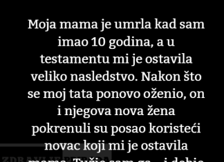 Tužio sam svog oca kada je iskoristio moje nasledstvo da započne biznis sa svojom novom ženom.