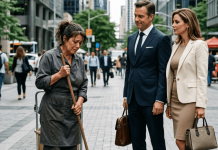 Ponizio me jer sam čistila ulicu — nije znao da sam vlasnica zgrade u koju ulazi