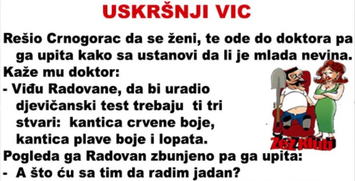 VIC DANA: Uskršnji vic