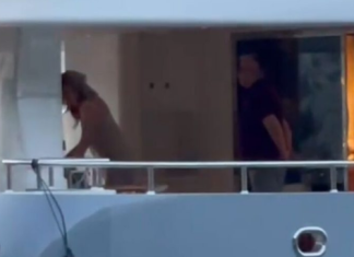 Melinu muž milioner gađao peškirom: Pojavio se šok snimak sa jahte nakon glamuroznog slavlja (Video)