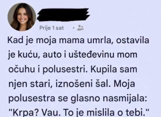 Naslijedila je samo stari šal nakon majčine smrti, a nekoliko sedmica kasnije jedan telefonski poziv promijenio je njen pogled na sve