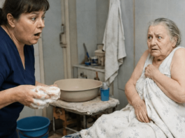 „Ne diraj tamo!“ — molila je 75-godišnja baka kada je njegovateljica došla da je okupa. Pune tri godine nije dozvoljavala nikome da joj priđe. Čim je sapunala spužvu, ugledala je ONO… 😲😲😲