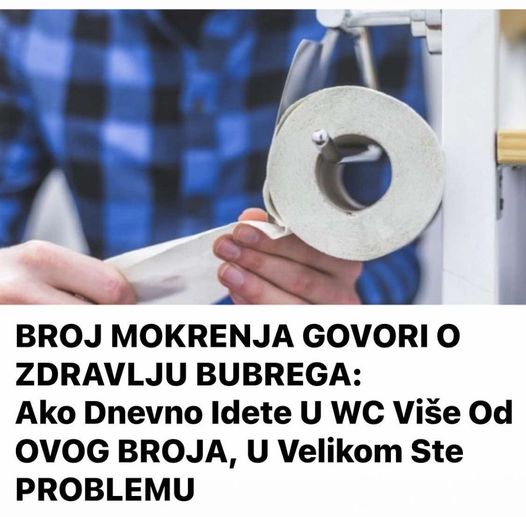 BROJ MOKRENJA GOVORI O ZDRAVLJU BUBREGA - featured image