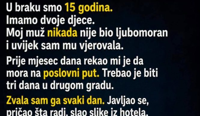 U braku smo 15 godina i imamo dvoje djece. Nikad nisam bila žena koja provjerava telefon, pravi scene ili sumnja bez razloga… U braku smo 15 godina i imamo dvoje djece. Nikad nisam bila žena koja provjerava telefon, pravi scene ili sumnja bez razloga… - featured image