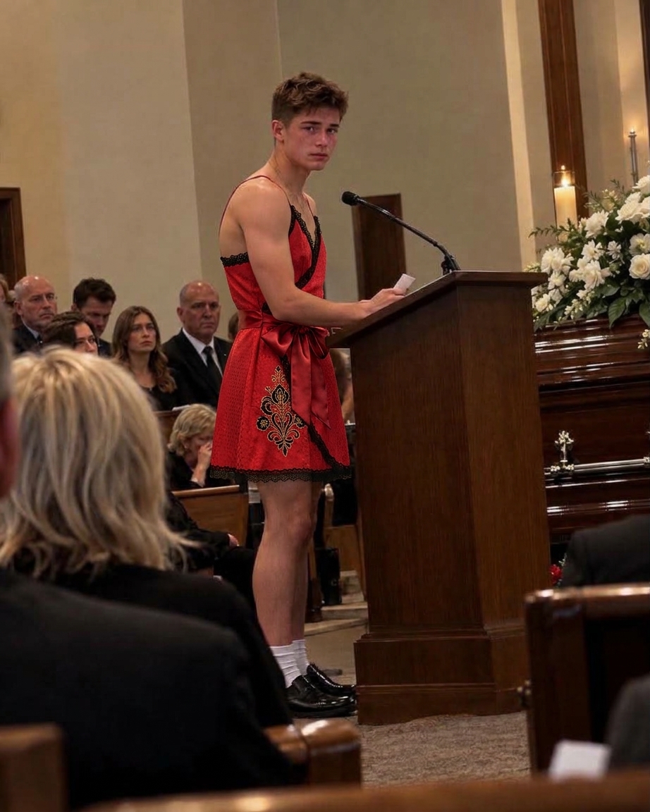 Najbolji prijatelj mog sina pojavio se na njegovoj sahrani u jarkocrvenoj haljini. Moj muž je već ustajao kako bi ga zamolio da napusti kapelu, a ja sam ga očajnički pokušavala zaustaviti. Međutim, kada je mladić konačno stao za mikrofon, otkrio je razgovor koji je vodio s našim sinom, a za koji ni moj muž ni ja nismo znali. Ono što je sljedeće rekao rasplakalo je sve prisutne u kapeli. - featured image